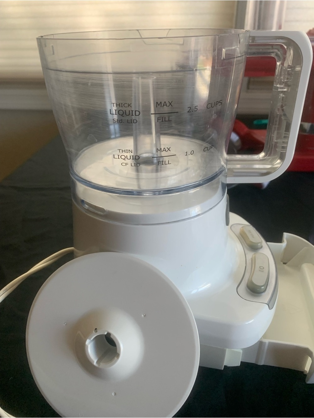 Wolfgang Puck Continuous Flow Food Processor with Clear Work Bowl—Electric
